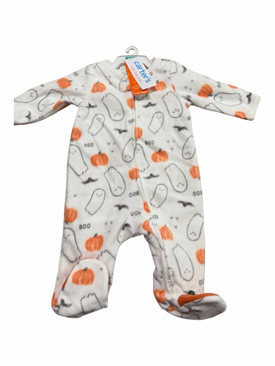 Carter's Other - NWT Halloween Carters Plush Footie Pajama One Piece Pumpkin Ghost Bat 3 Months